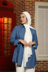 شيميز جينز قصير